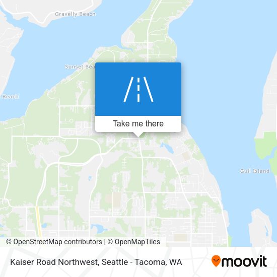 Kaiser Road Northwest map