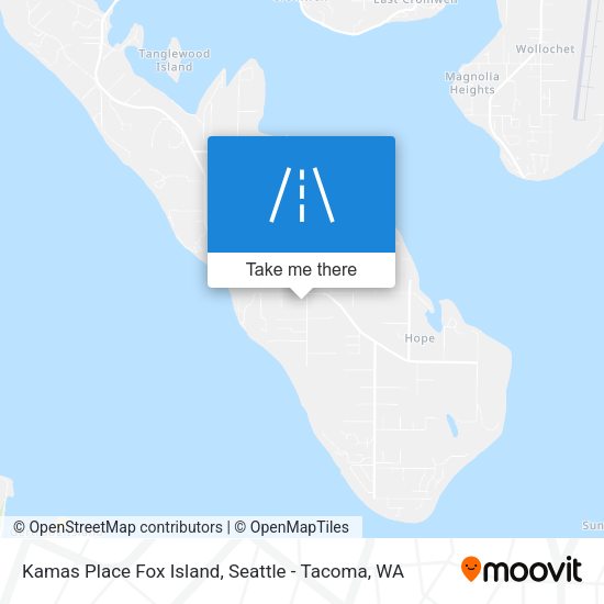 Mapa de Kamas Place Fox Island