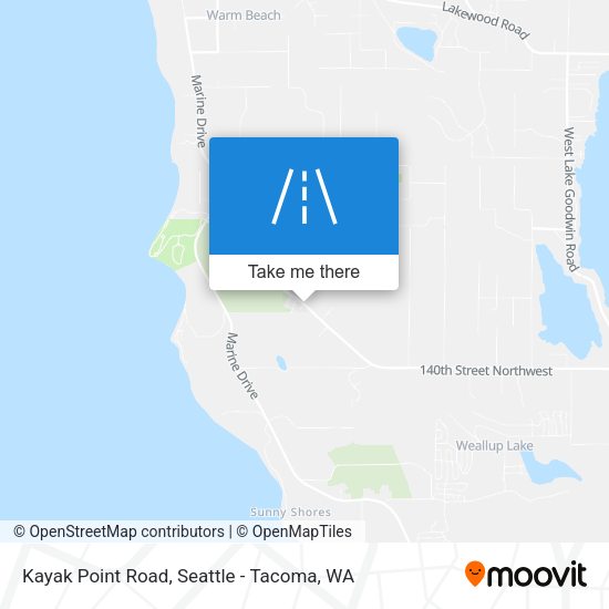 Mapa de Kayak Point Road
