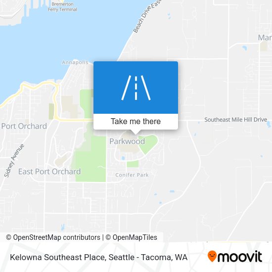 Kelowna Southeast Place map