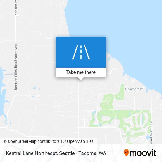 Kestral Lane Northeast map