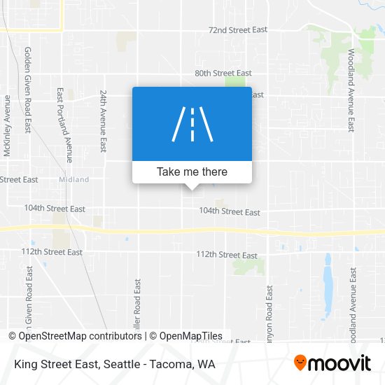 King Street East map