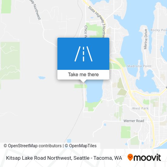 Kitsap Lake Road Northwest map