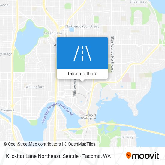 Mapa de Klickitat Lane Northeast