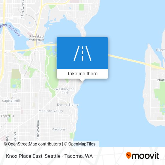 Knox Place East map