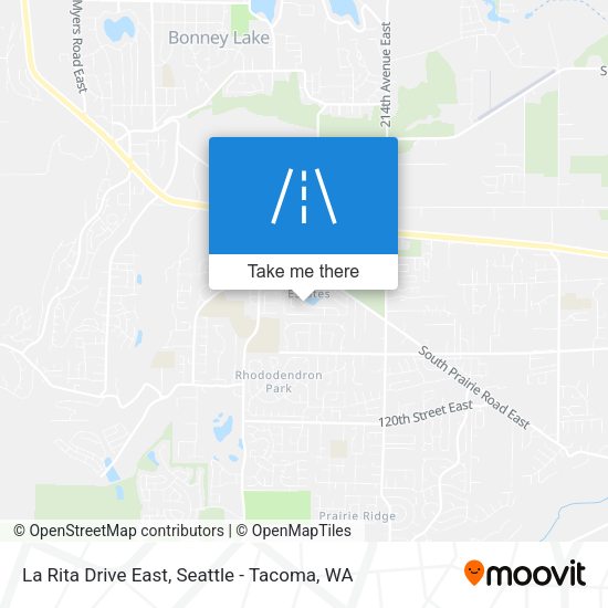 La Rita Drive East map