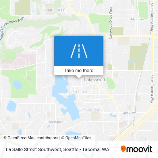 La Salle Street Southwest map
