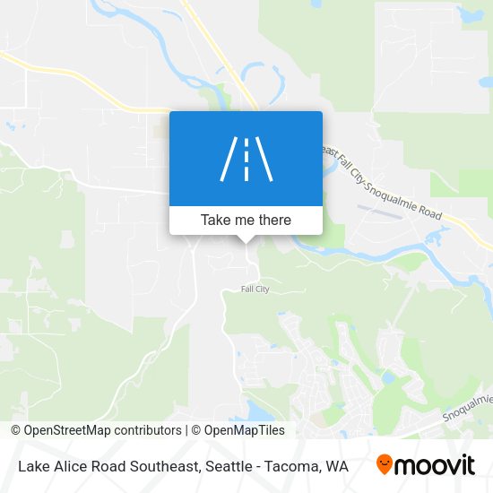 Lake Alice Road Southeast map