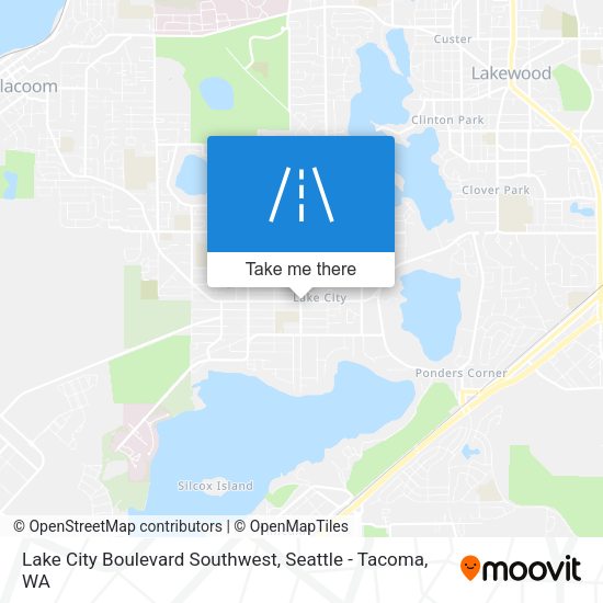 Lake City Boulevard Southwest map