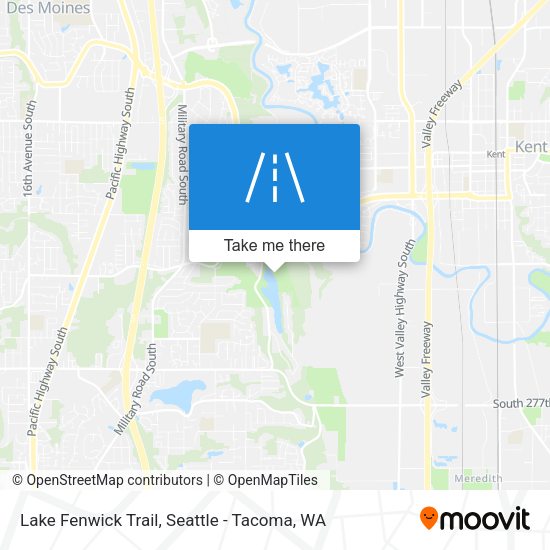 Lake Fenwick Trail map