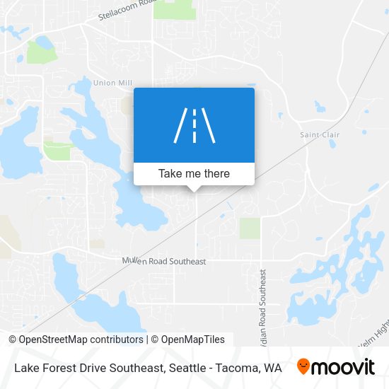 Lake Forest Drive Southeast map