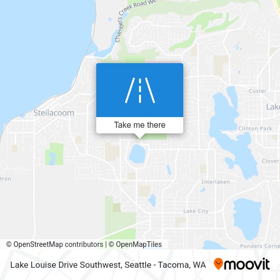 Lake Louise Drive Southwest map