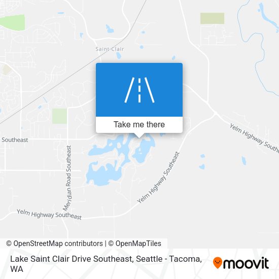 Lake Saint Clair Drive Southeast map