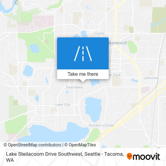Lake Steilacoom Drive Southwest map