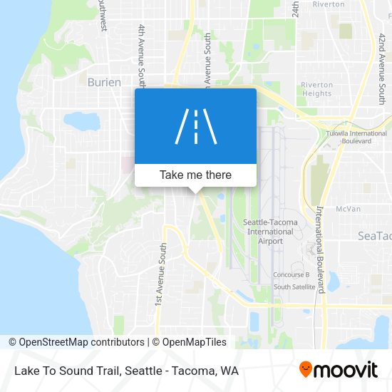 Mapa de Lake To Sound Trail