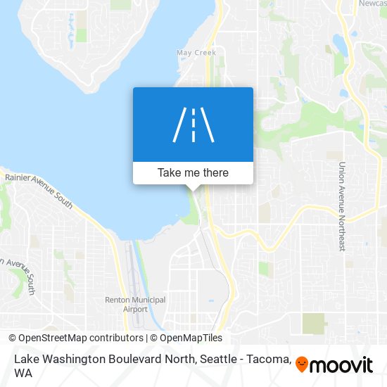 Mapa de Lake Washington Boulevard North