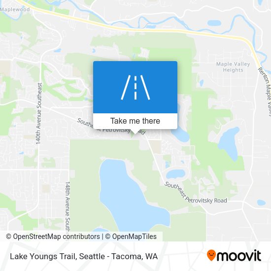 Lake Youngs Trail map