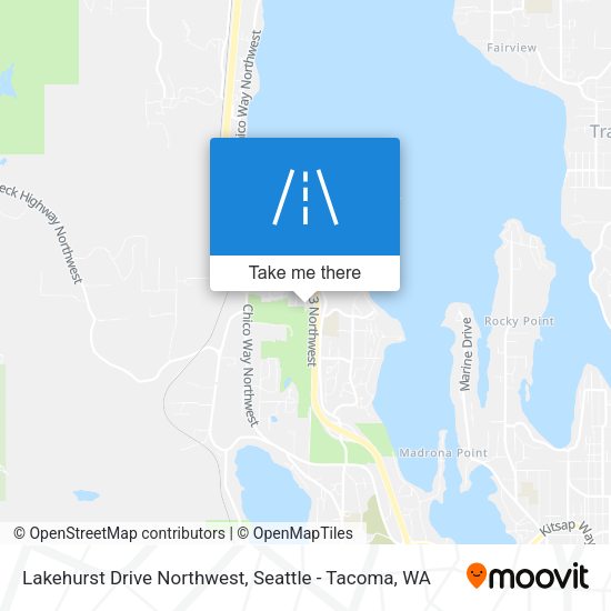 Mapa de Lakehurst Drive Northwest
