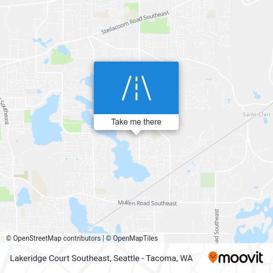 Lakeridge Court Southeast map