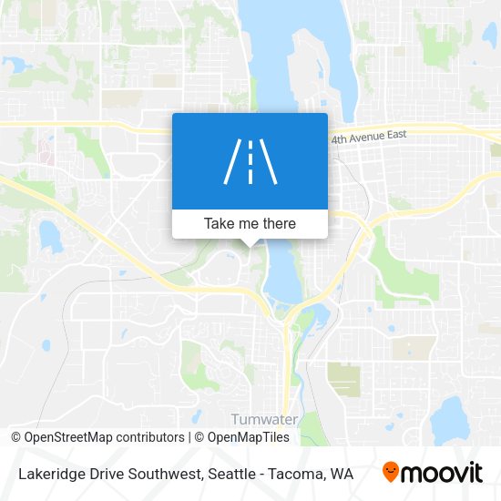 Mapa de Lakeridge Drive Southwest