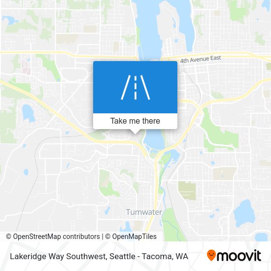 Mapa de Lakeridge Way Southwest