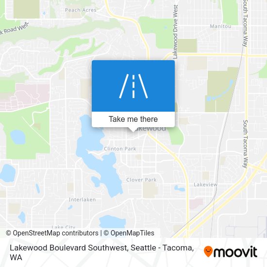Lakewood Boulevard Southwest map