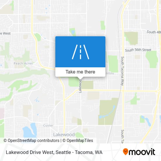 Lakewood Drive West map