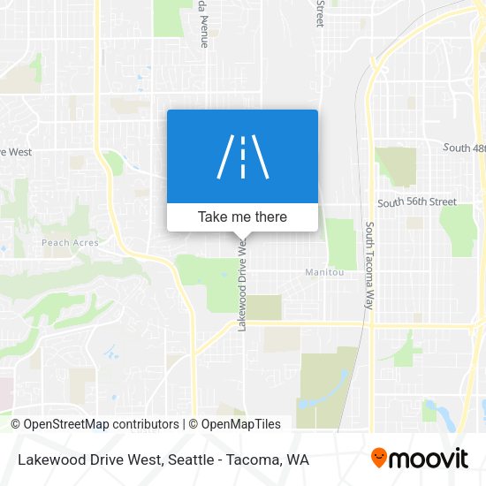 Lakewood Drive West map
