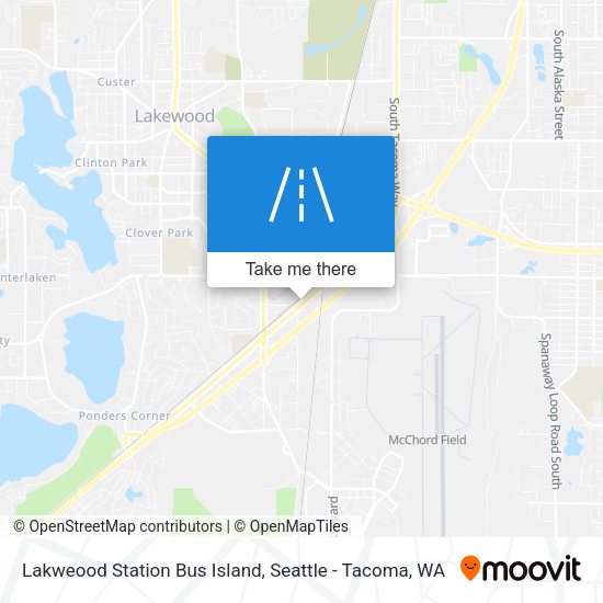 Lakweood Station Bus Island map