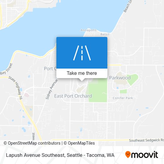 Lapush Avenue Southeast map
