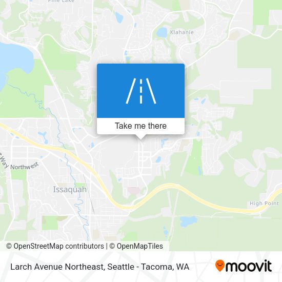 Larch Avenue Northeast map