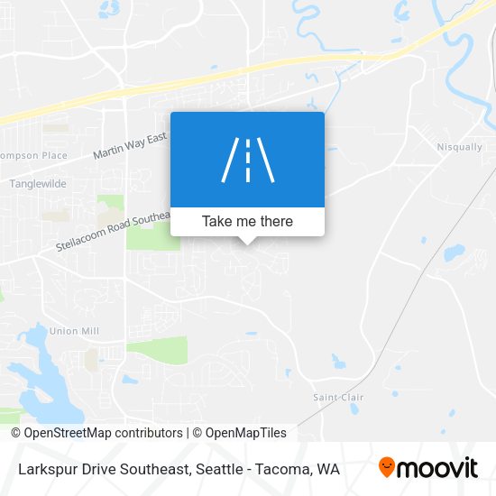 Mapa de Larkspur Drive Southeast