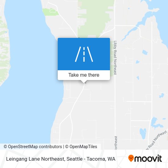 Leingang Lane Northeast map