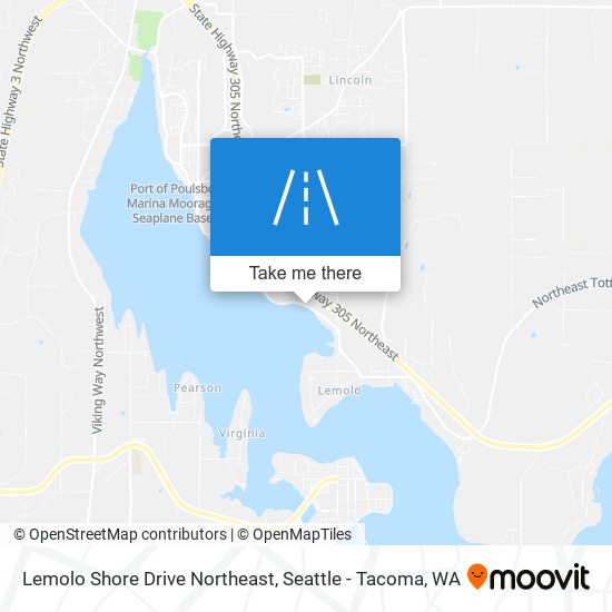 Lemolo Shore Drive Northeast map