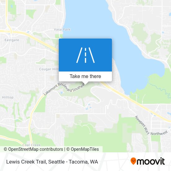 Lewis Creek Trail map