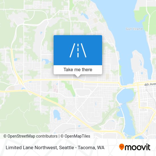 Limited Lane Northwest map