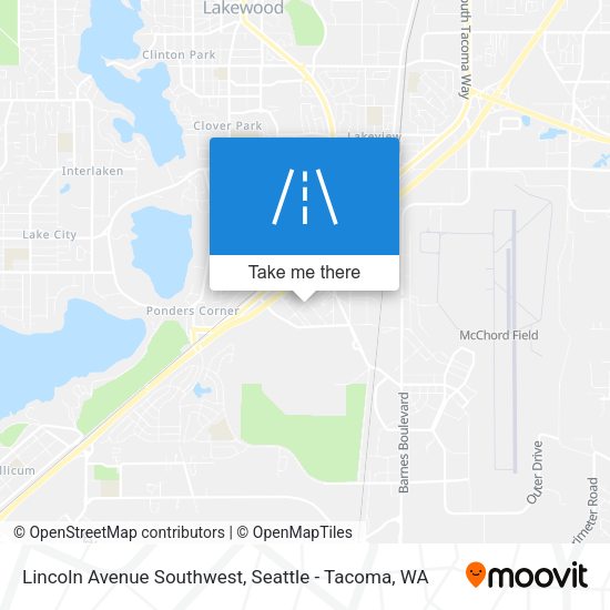 Lincoln Avenue Southwest map