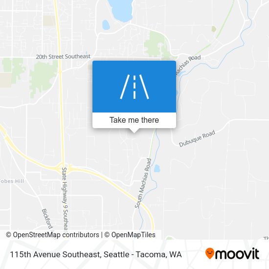 Mapa de 115th Avenue Southeast