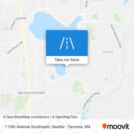 115th Avenue Southeast map
