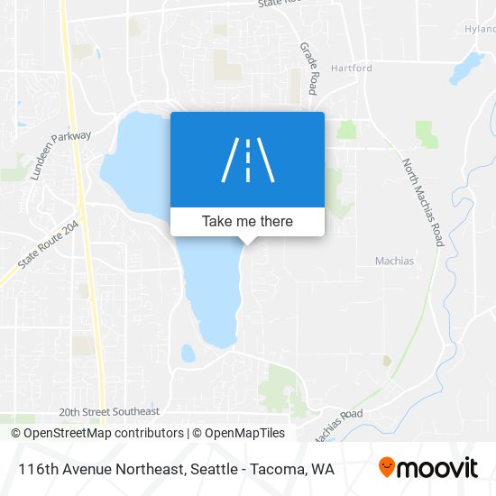 116th Avenue Northeast map