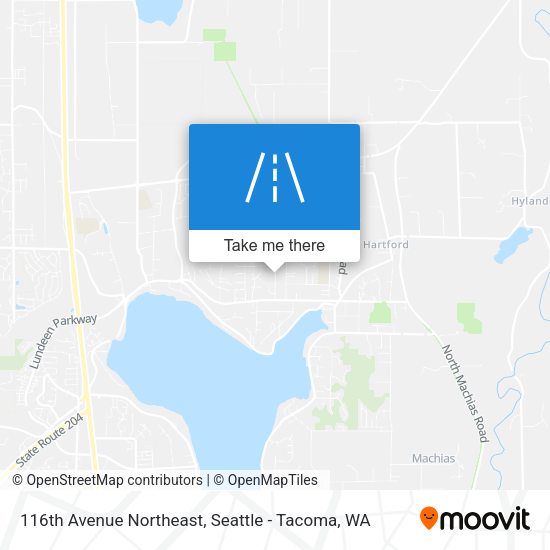 116th Avenue Northeast map