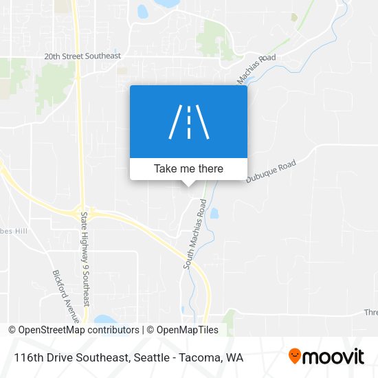 116th Drive Southeast map