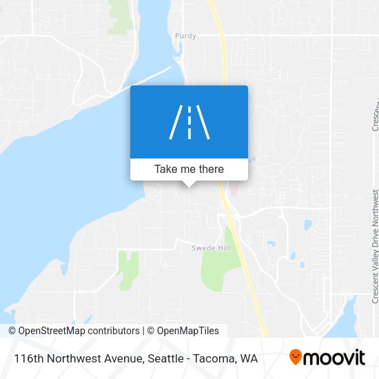 116th Northwest Avenue map