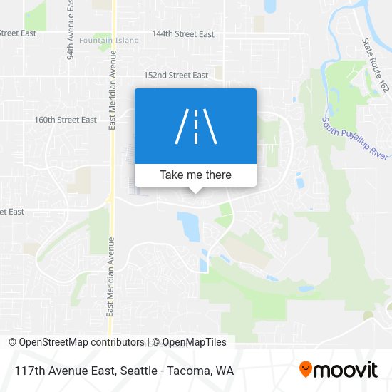 117th Avenue East map