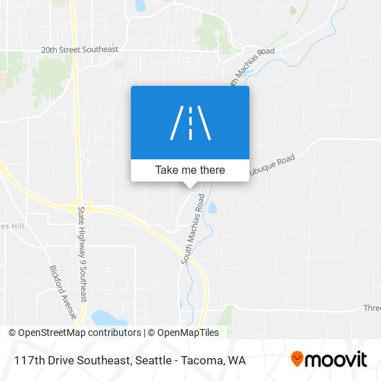 117th Drive Southeast map