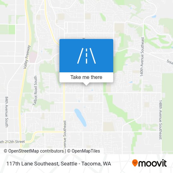 117th Lane Southeast map