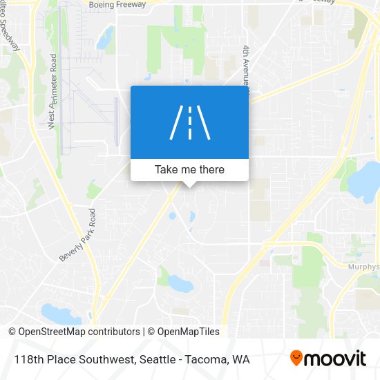 Mapa de 118th Place Southwest