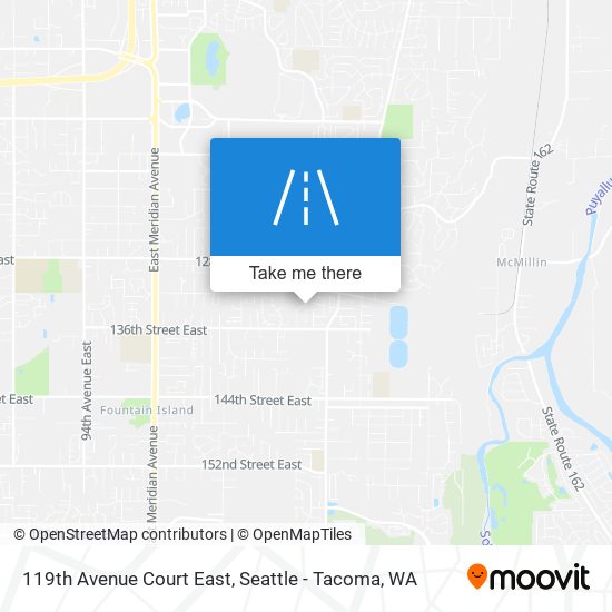 119th Avenue Court East map