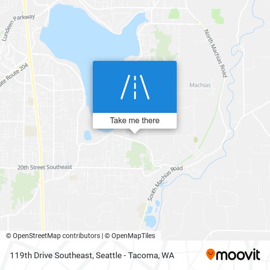 119th Drive Southeast map