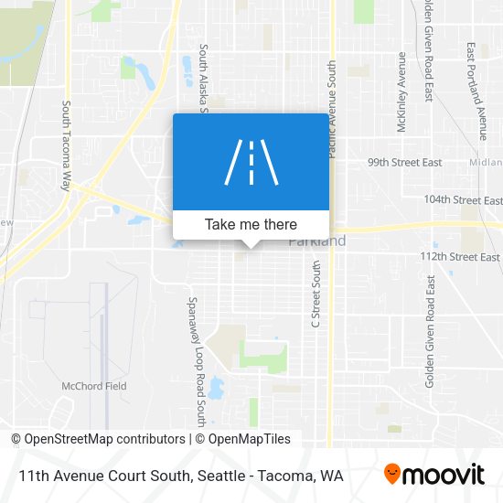 11th Avenue Court South map